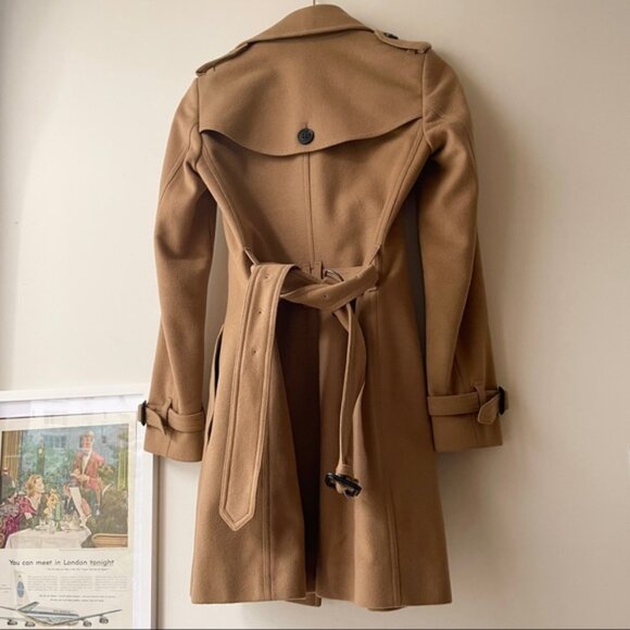 BURBERRY wool-cashmere trench coat - Picture 2 of 13